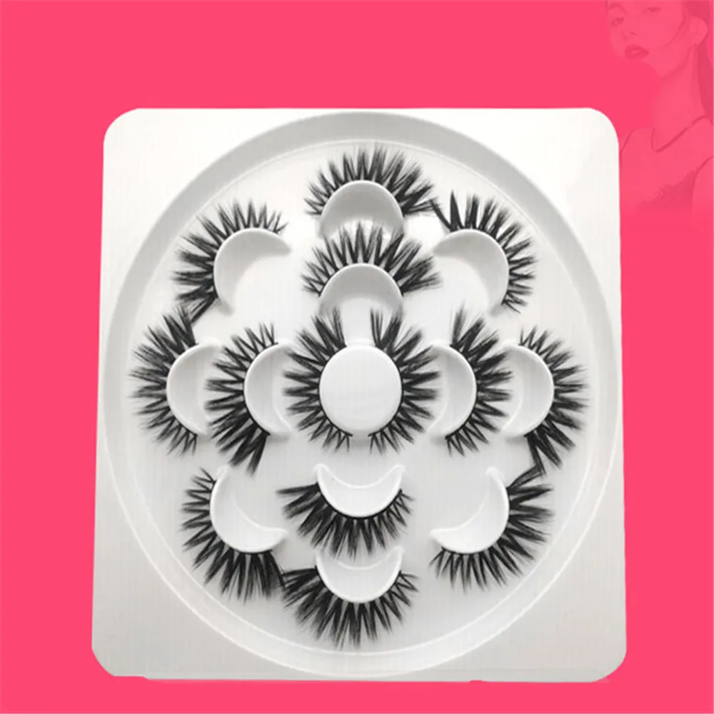 

Lashes 7pcs Fake Eyelashes Eye Lashes Natural False Eyelashes Extension artificial eyelashes Sexy 3D Faux Mink Lashes Beauty
