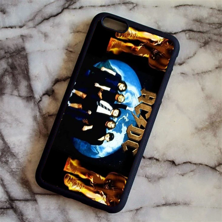 KETAOTAO модный ACDC чехол для телефона с рок-лентой для iPhone 4S 5C SE 5 5S 6 6 s 7 8 Plus X чехол из мягкого ТПУ резины силикона - Цвет: Хаки