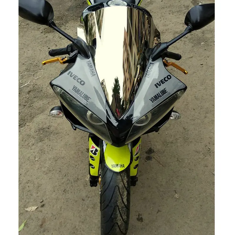 Ветер экран для 2007 2008 Yamaha YZF-R1 YZF R1 1000 ветер экран дефлекторы лобовое стекло дым черный Иридиум