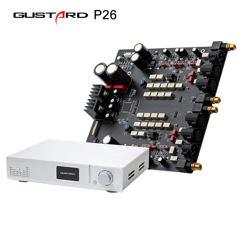 GUSTARD P26 полностью сбалансированный предусилитель LM49860 HIFI Предварительный усилитель аудио усилитель