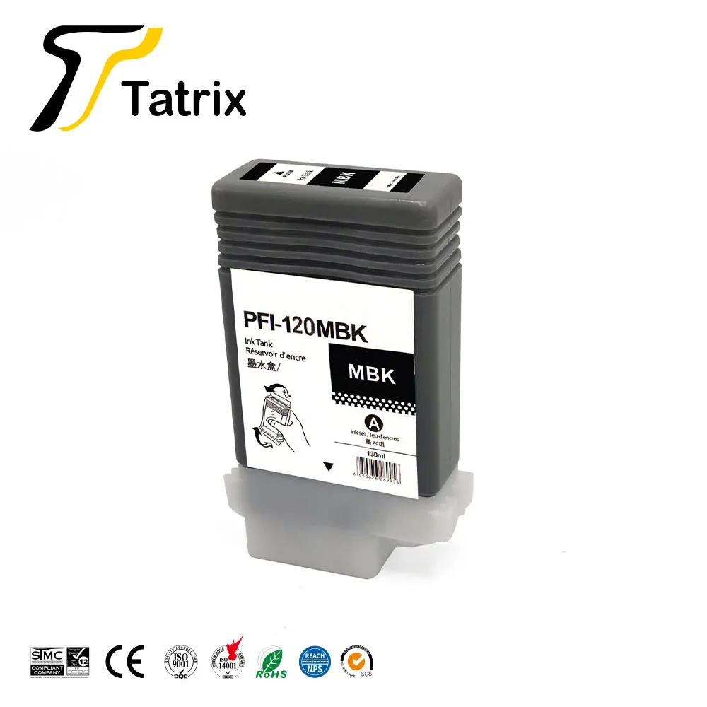 Cartucho de Tinta para Canon para Canon Pfi-120 Compatível Imageprograf - Tm-205 Tm-300 Tm-305 Impressora Pfi120 Ipf Tm-200 - Imagem 3