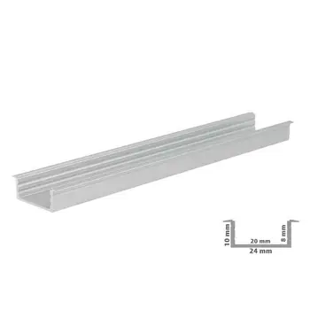

LEDLUX BA2810 Raceway profile wide downlight aluminum bar for Led strip up to 20mm 1 meter