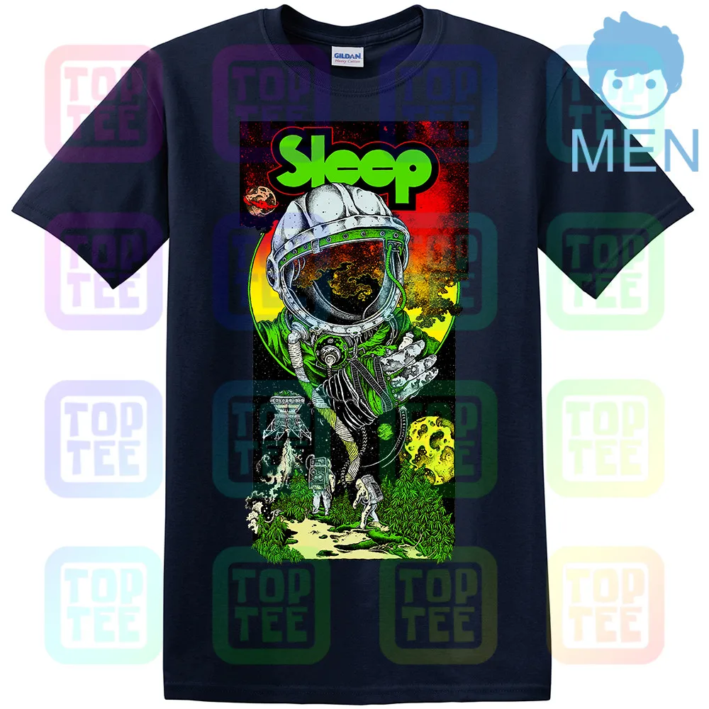 MEN-NAVY Футболка для сна Stoner Doom Metal Orange Goblin Electric Wizard Graphic Band Tee - Цвет: MEN-NAVY