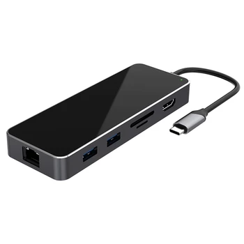 

Type-C HUB Hub 3.5AUX Audio Port HDMI Low Temperature 11 in 1 Notebook