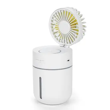 

T9 Dual Use Mini Humidifying fan 400ml Box Rechargeable Desktop Spray Cooler Summer Cooling Tool