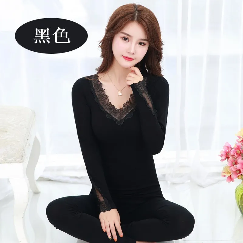 women Warm suit Женское термобелье, комплект термобелья для женщин, термобелье, спортивное термобелье, костюм теплого зимнего сна L XL XXL - Цвет: women Warm suit