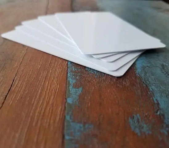 Glossy White Blank Plastic PVC Business Card Good For ID Badge Printers Graphic-Thickness 0.75mm 30mil