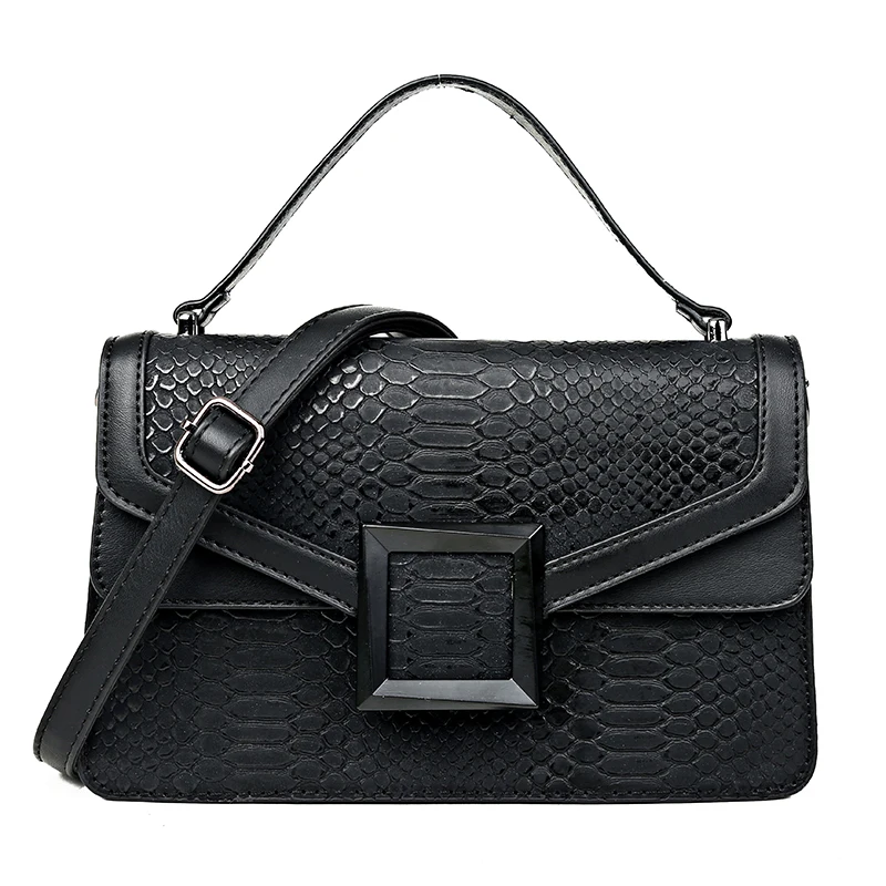 

Stone Pattern PU Leather Crossbody Bags For Women 2020 Small Shoulder Messenger Bag Female Luxury Chain Handbags and Purses