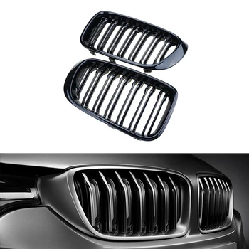 

Car Front Kidney Grill Grilles Replacement Gloss Black for BMW F25 F26 X3 X4 2014-2017 Car Styling