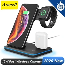 Araceli – chargeur sans fil Z5 15 W 3 en 1, multifonction, rapide, pour téléphone portable, casque de montre intelligente