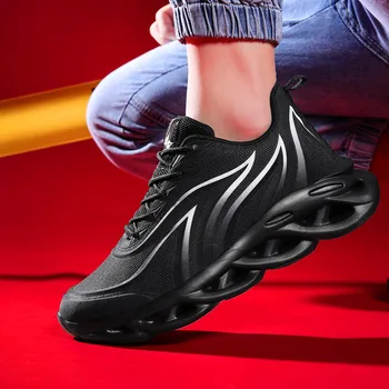 

New Men's Running Shoes Breathable Lace Up Sneakers Hiking Shoes Outdoor Casual Shoes Sneakers trend ultralight running shoes