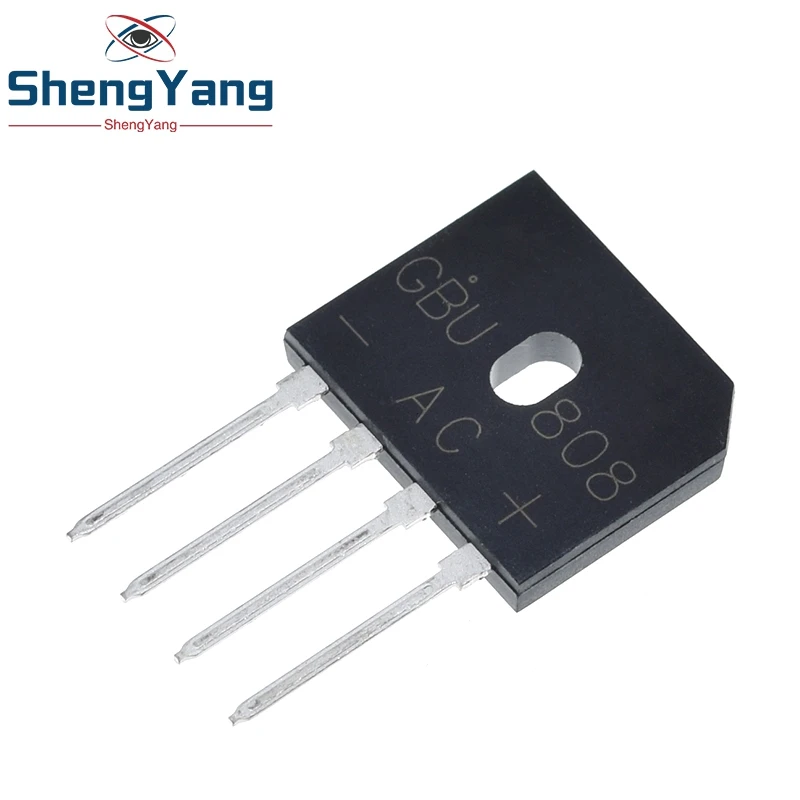 TZT GBU808 800V 8A power Diode Bridge Rectifier 5Pcs diode bridge rectifier,electrical rectifier diodes,rectifier diodes