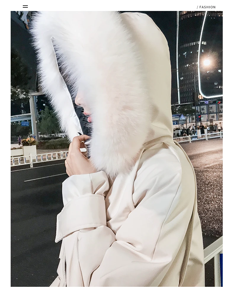 new winter explosion models thick white duck down jacket to send overcome 1025