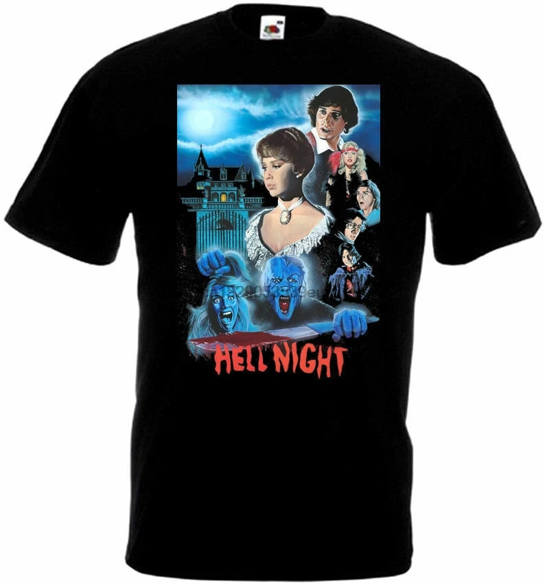 Черная футболка Hell Night V2 всех размеров S... 5Xl | Мужская одежда