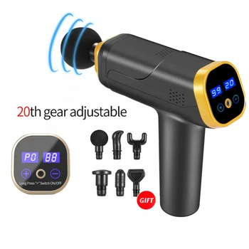 

High Frequency Massage Gun Fascia Gun Body Vibration Relax Crossfit Fitness Equipment Noise Reduction Design Muscle Massager