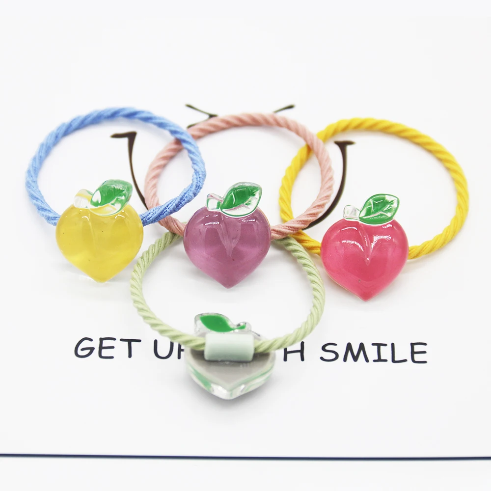 2020 fashion girl head rope children's with small peach decoration and high elastic delicate. | Детская одежда и обувь
