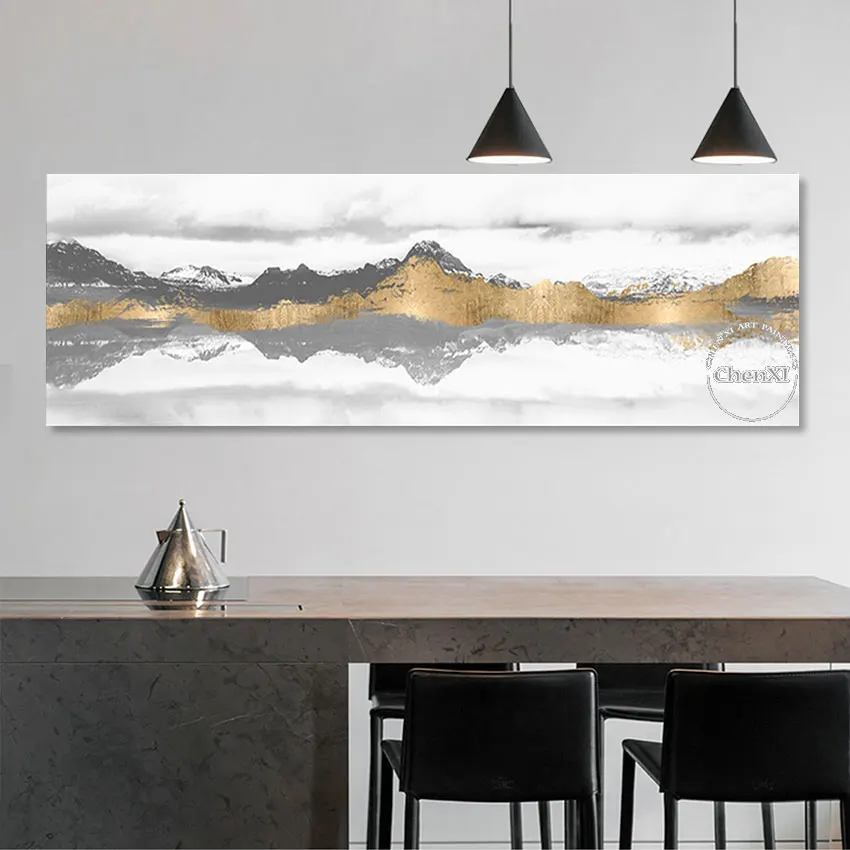 

Large Size Modern Home Decoration Mountains Landscape Oil Painting Art Acrylic Wall Canvas Picture Artwork Unframed Hot Sale