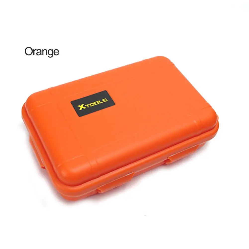Открытый инструмент выживания в дикой природе коробка Маленький Большой комплект EDC ударопрочный ящик для хранения герметичный водонепроницаемый пылезащитный чехол - Цвет: Orange L