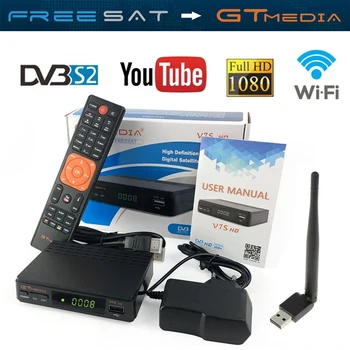 

3pc Freesat v7 hd Satellite tv Receiver gtmedia v7s Decoder free Europe 6 Cline for 3 Year CCCAM 1080P HD Spain Poland Portugal