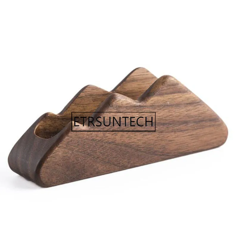 Clearance 50pcs  Wooden Business Card Holders Note Holder Display Device Card Stand Holder Office Desk Accessories Organizer 0