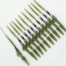 1 комплект, всего 40 шт., свинцовые зажимы для ловли карпа, Быстросменные защелкивающиеся зажимы и хвостовые резиновые коннекторы для ловли карпа