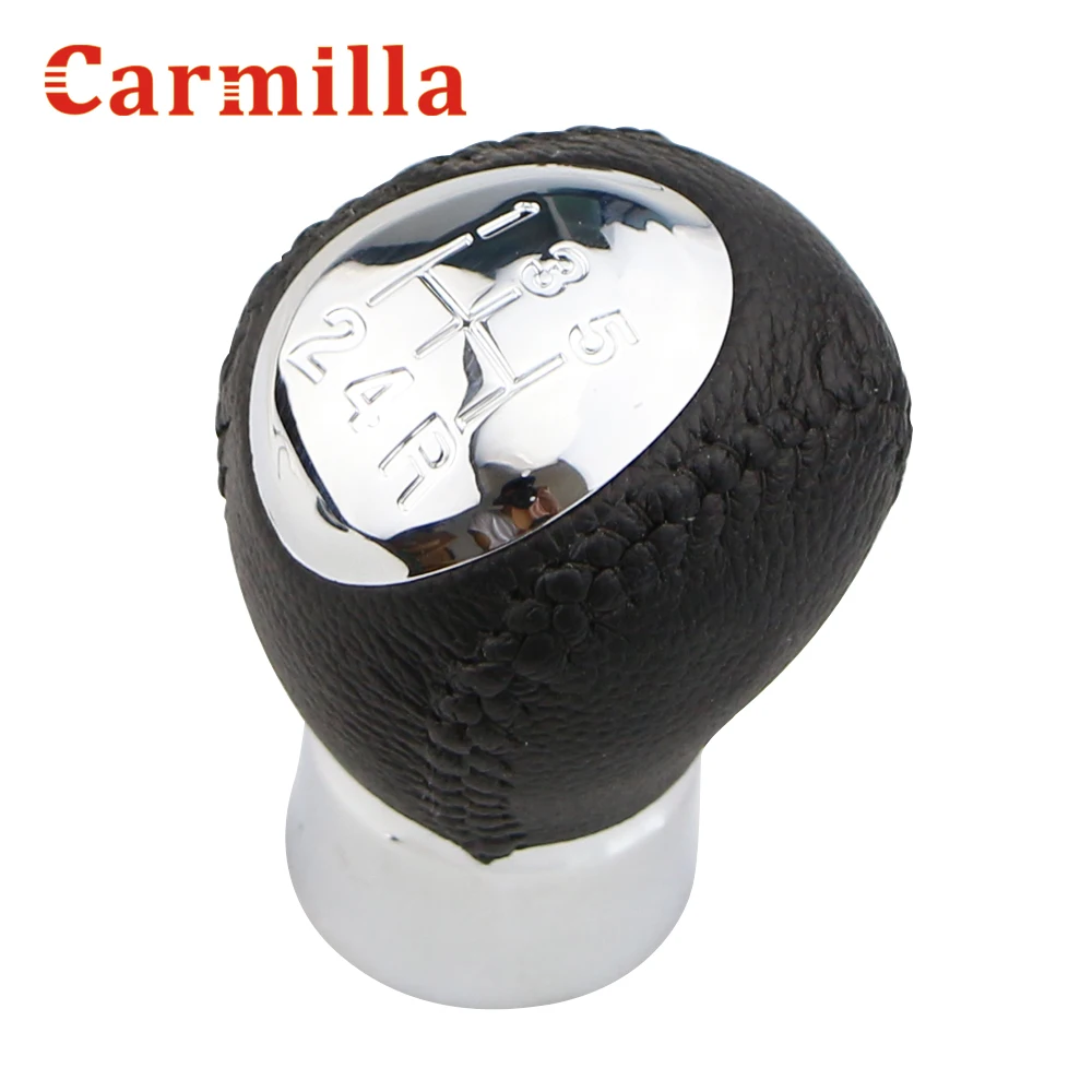 Carmilla 5 Speed Leather Manual Gear Head Shift Knob Handball for Mazda 3 6 323 626 RX-8 Premavy MPV Accessories | Автомобили и