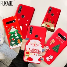 Xiaomi redmi를위한 크리스마스 shockproof 케이스 note 8 7 xiaomi 9 t 9 se 8 a3 a2 a1 lite cc9e redmi k20 5 6 7a 뒷 표지(China)