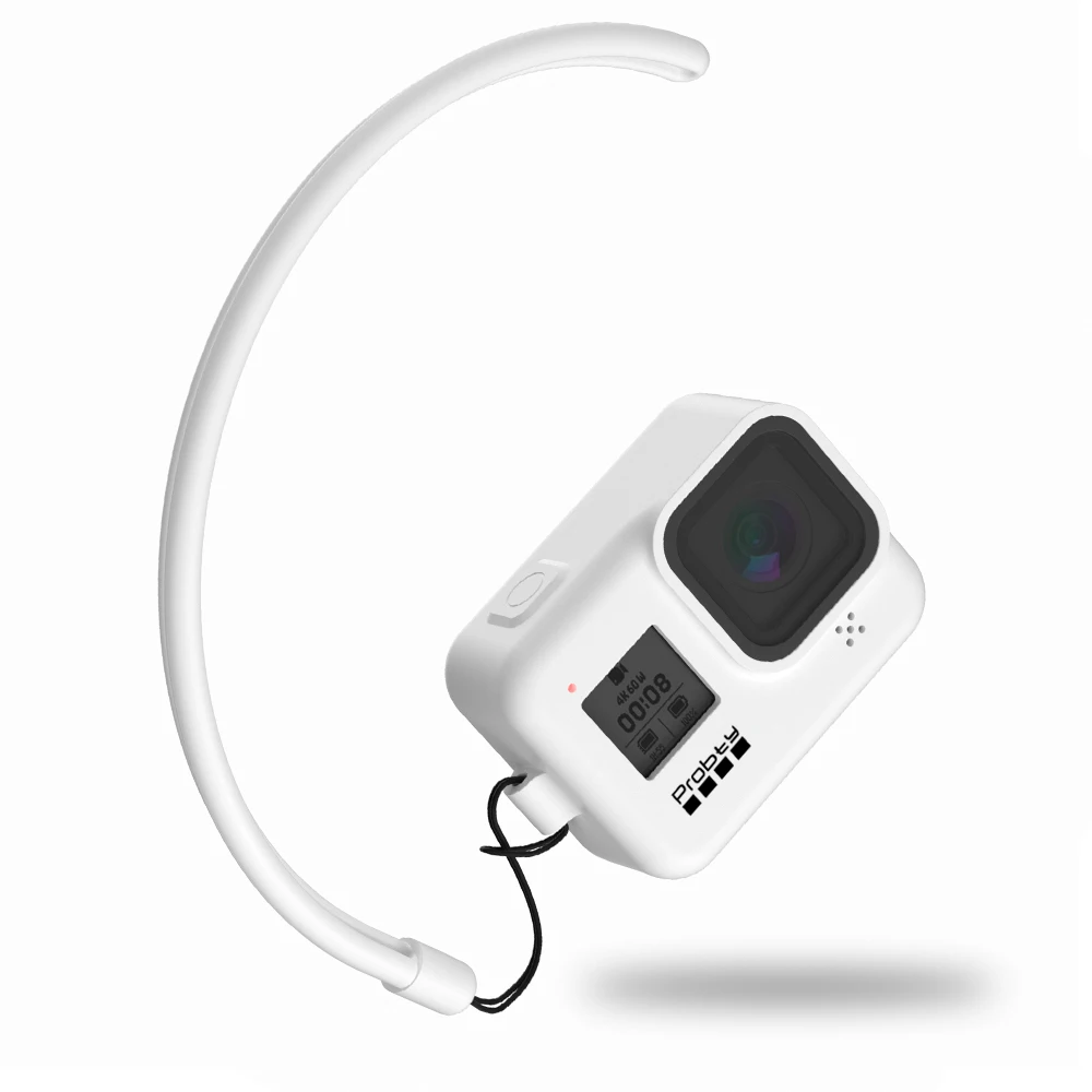 white Probty для экшн-Камеры GoPro Hero 8 Черные Аксессуары Чехол защитный силиконовый чехол скин для экшн-камеры GoPro Hero 8 черный Hero Камера - Цвет: white