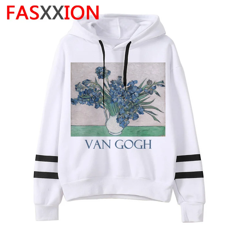 Van Gogh Funny Hoodies Women/man Harajuku Autumn Print Warm Sweatshirts Aesthetic Ullzang 90s Meme