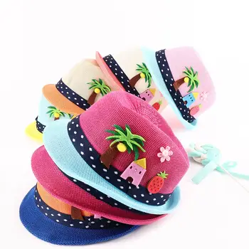 

Fashion Summer Baby Hat Fashion Children Cap For Girls Boys Kids Sun Adumbral Hat Baby Beach Cap Straw Kids Gift Hat