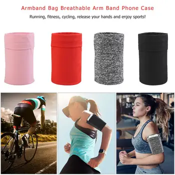 Pocket Wrist Wallet Pouch Arm Bag Sport Running Tas Voor Gym Fietsen Polsband Badminton Tennis Zweetband Pols