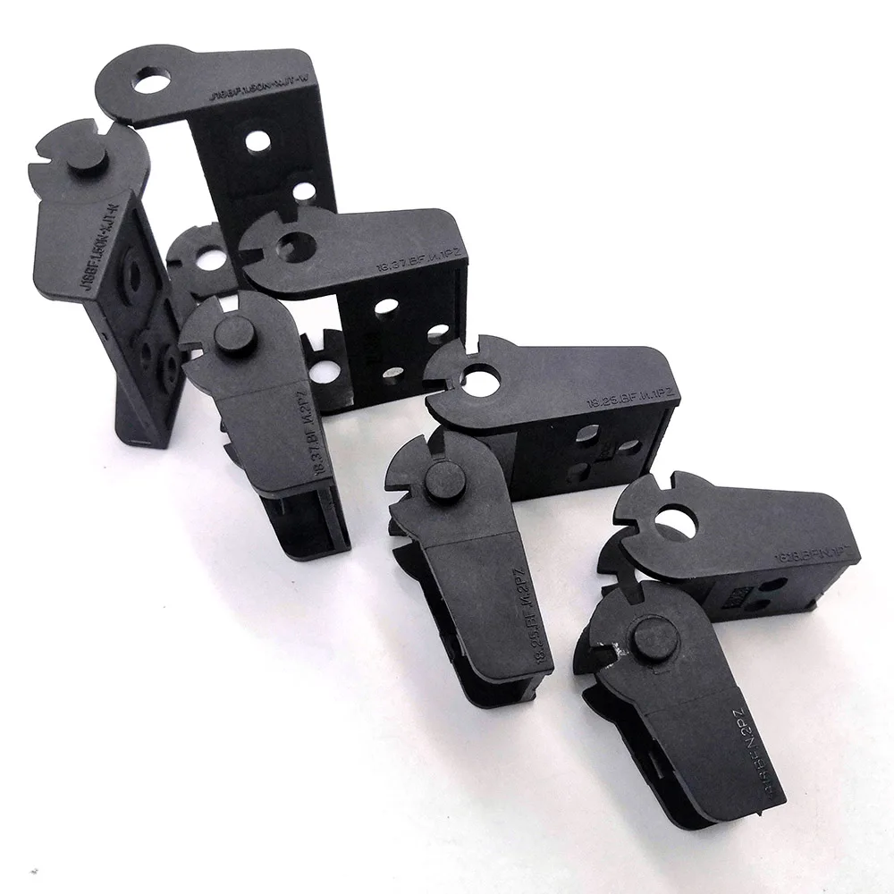JFLO Wire Carrier Cable Drag Chain 18x18 18x25 18X37 18X50mm Terminal Set For Semi-Enclosed Interior Opening Chains