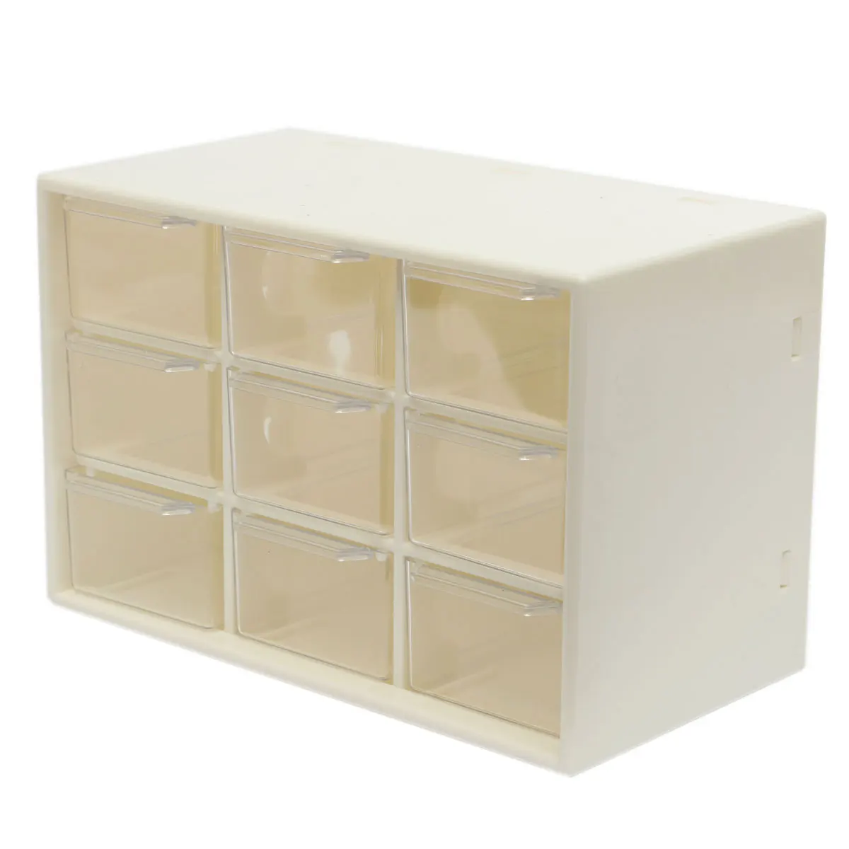 Plastic 9 Lattice Portable Mini Jewelry Storage Box Debris Cabinets Lattice Portable Amall Drawer Sorting Grid Desktop Supplies