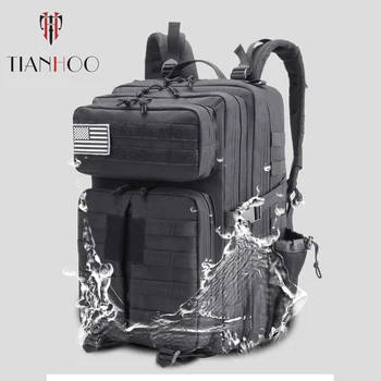 

TIANHOO High Quality Sports outdoor backpack tactical computer camouflage bag 45L Oxford cloth backpacks bag