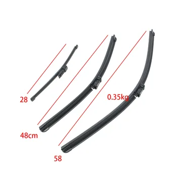 

3Pcs/Set 28cm 48cm 58cm Front Rear Car Windscreen Wiper Blade For VW Golf Mk6 2014 2015 2016 2017 2018