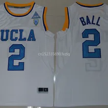 Новое поступление высокое качество NCAA UCLA Lonzo Ball#2 футболка колледжа Джерси S-XXXL