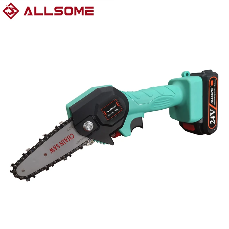 Allsome 24V Elettrico Portatile Cordless Catena Seghe Tenuto In Mano Potatura Alternativo Recip Sabre Seghe 4 Pollici Mini Elettrico A Catena Seghe