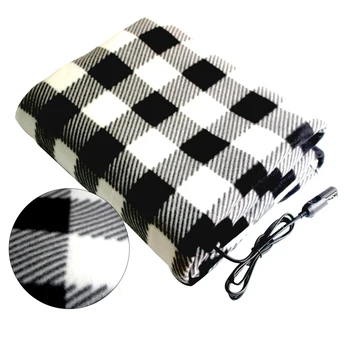 

150*110cm Car Heating Blanket Winter Heated 12v Lattice Energy Saving Warm Auto Electrical Blanket For Car Constant Temperature