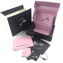 Напечатанная на заказ гофрированная бумага косметическая упаковка почтовый ящик для макияжа