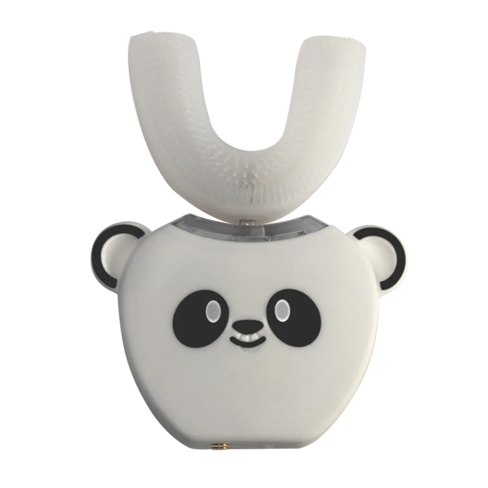 

Cute Waterproof Anti Bacteria Hygienic Automatic U Shape Electric Toothbrush Mouth Cleaning Children Powerful Silicone Sonic