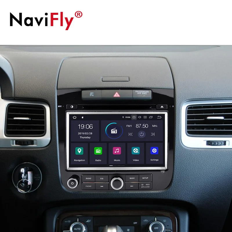 Flash Deal NaviFly Auto gps navigation for VW Volkswagen TOUAREG 2011-2015 Android 9.0 car radio stereo multimedia player 1080P HD WIFI BT 1