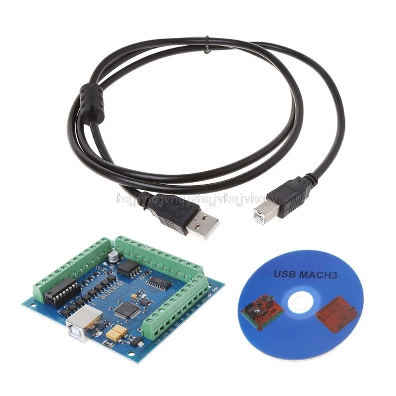 12-24 В CNC MACH3 USB 4 оси 100 кГц шаговый контроллер движения карта коммутационная плата N02 19 Прямая поставка