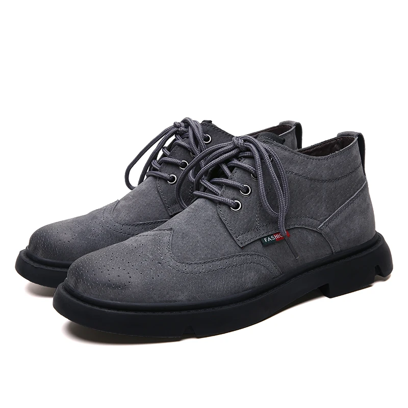 

Winter Men Casual Waterproof Shoes Leather Comfortable Flat Warm Boots Men Lace-up Shoes Fashion Male Sneaker Hiking Boots