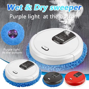 

Smart Sweeping Robot Dry Wet Sweeping Vacuum Cleaner 3-in-1 Auto Rechargeable Multifunction Smart Floor Cleaner Robot#gb40