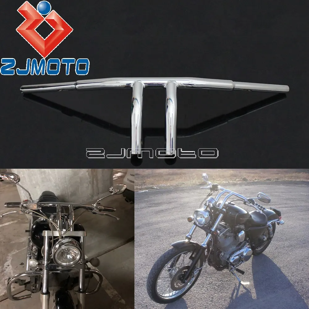МОТОЦИКЛ хром 1-1/" Руль T bar 8" Rise Handle Bar для Harley Sportster Touring Кафе Racer Bobber на заказ