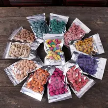 50 шт./пакет пирамидки благовоний для задней башни аксессуары цветная Пуля Форма благовония Роза лимон настоящий Сандал чай агардерево