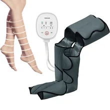 

Electric Air Compression Leg Foot Massager Foot and Calf Heated Air Wraps Handheld Controller Muscle Relax Pain Relief Device