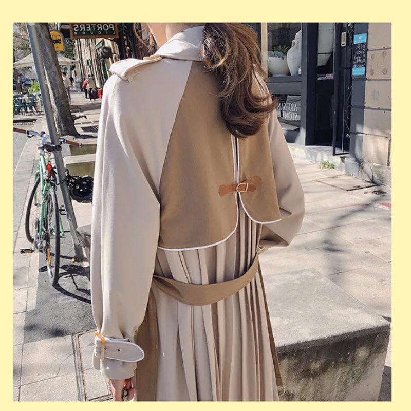 Online Celebrity Trench Coat Women's Mid-length Autumn Clothing New Style Korean-style Online Celebrity Short-height Early