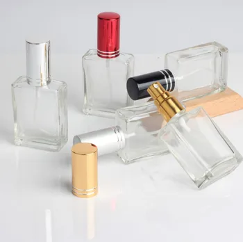 

2019 new 100pcs 15ml transparent Glass Perfume Bottles Empty Spray Atomizer Refillable Bottle Scent Case with Travel Portable