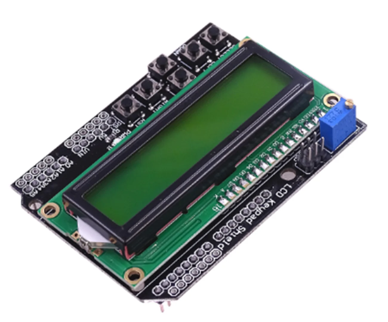 10 шт. ЖК-клавиатура Shield1602 ATMEGA328 ATMEGA2560 raspberry pi lcd 1602 дисплей модуль для Arduino один синий/желтая ткань